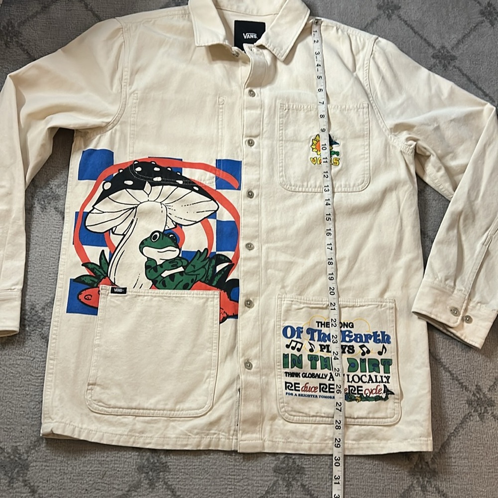 Vans Cream Jacket with Graphic Design - Picture 5 of 6